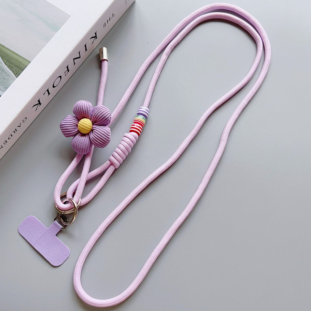 Decorative Flower Charm Phone Lanyard Kalsten