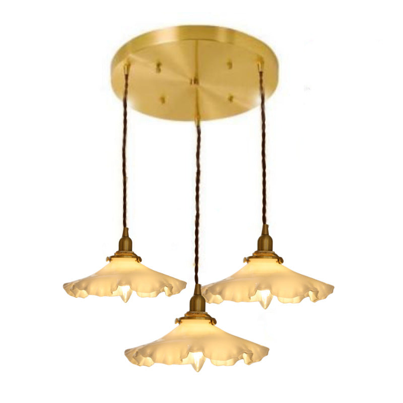 Vintage Floral Hanging Pendant Light