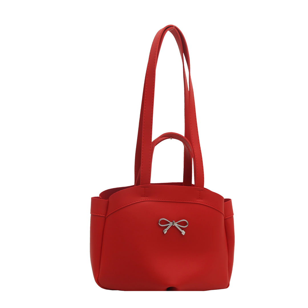 Elegant Bow Accent Handheld Tote Bag Kalsten