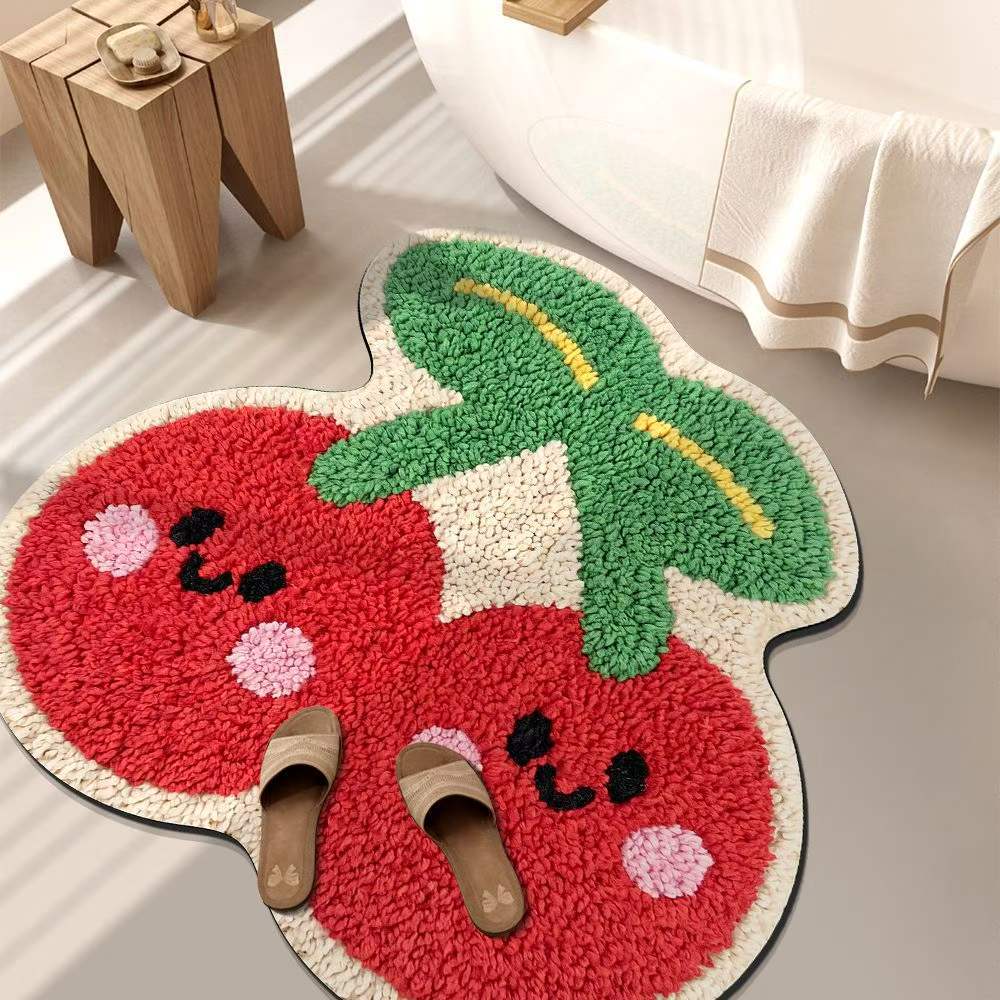 Playful Tiger-Themed Bathroom Mat Kalsten
