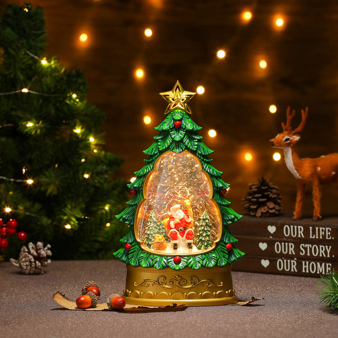 LED Christmas Tree Snow Globe Decoration Kalsten