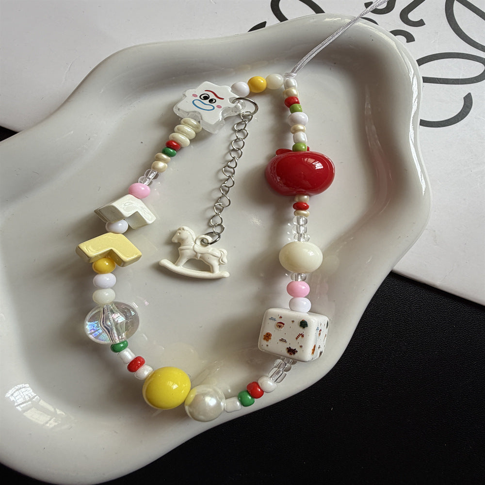 Playful Beaded Charm Necklace Kalsten 1790135677