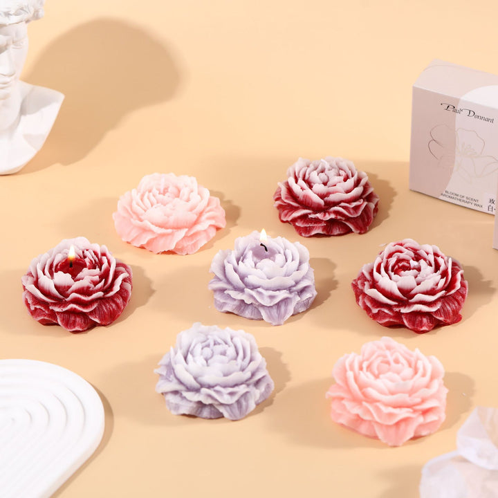 Hand-Carved Rose Blossom Decorative Soap Bar Gift Set