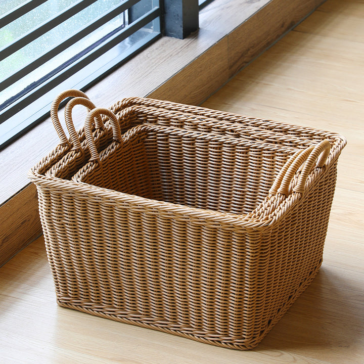 Unisex Spacious Storage Basket made of Woven Rattan Kalsten