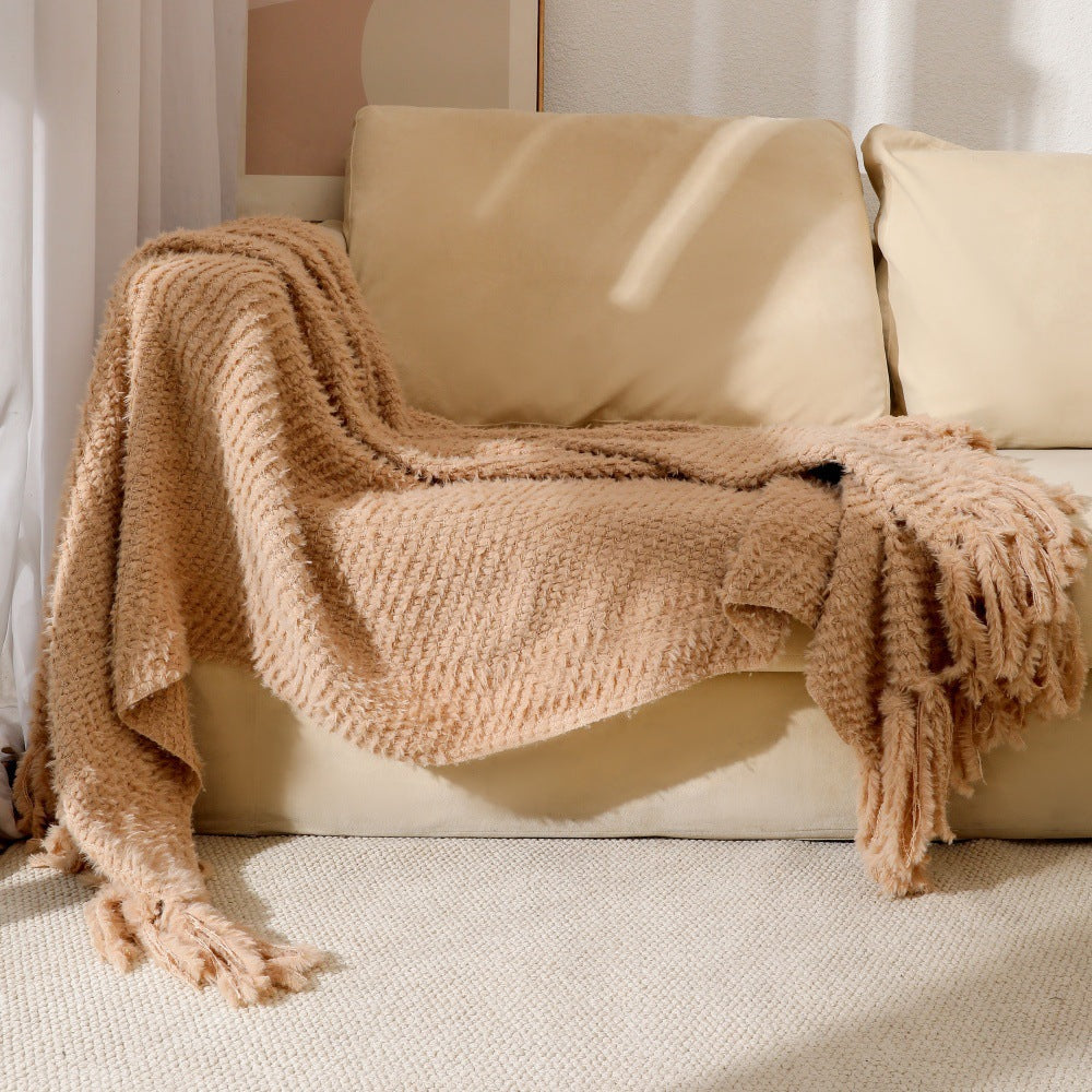 Soft Textured Throw Blanket Kalsten