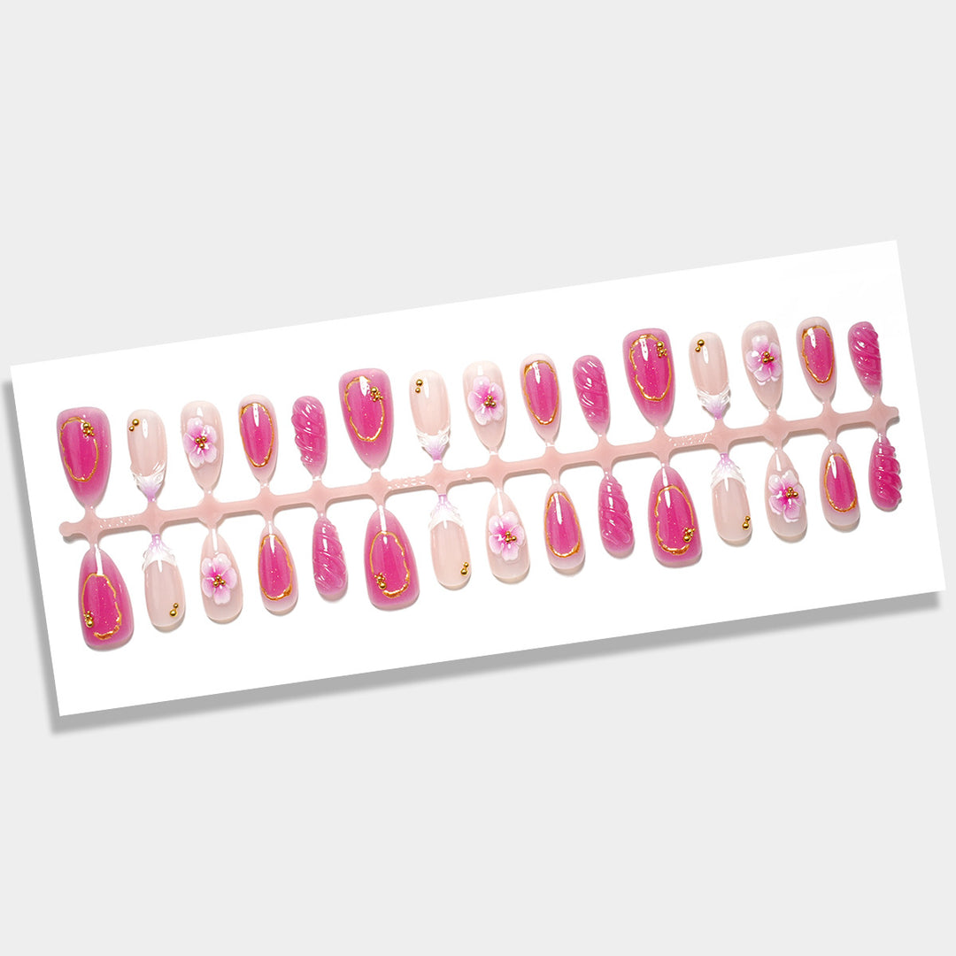 Elegant Floral Nail Art Set