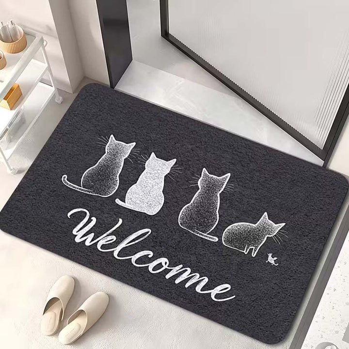 Decorative Cat Welcome Mat Kalsten