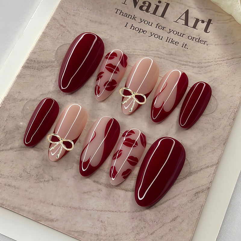 Acrylic Nail Set with Glamorous Decorations Kalsten