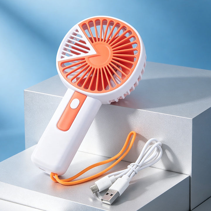 Portable handheld fan with USB charging function and ergonomic handle Kalsten