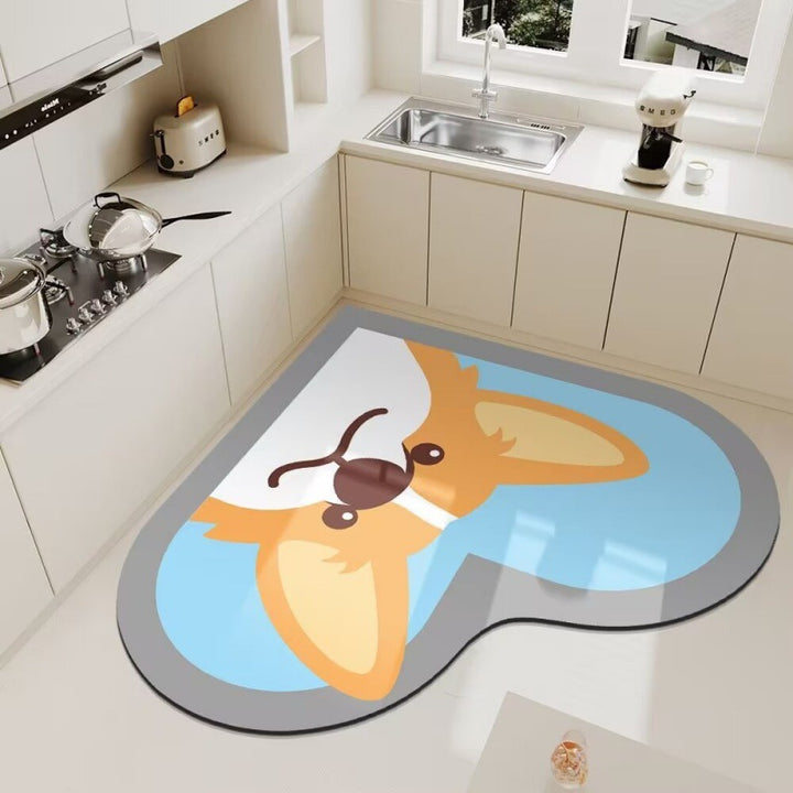 Cute Panda Themed Kitchen Floor Mat Kalsten
