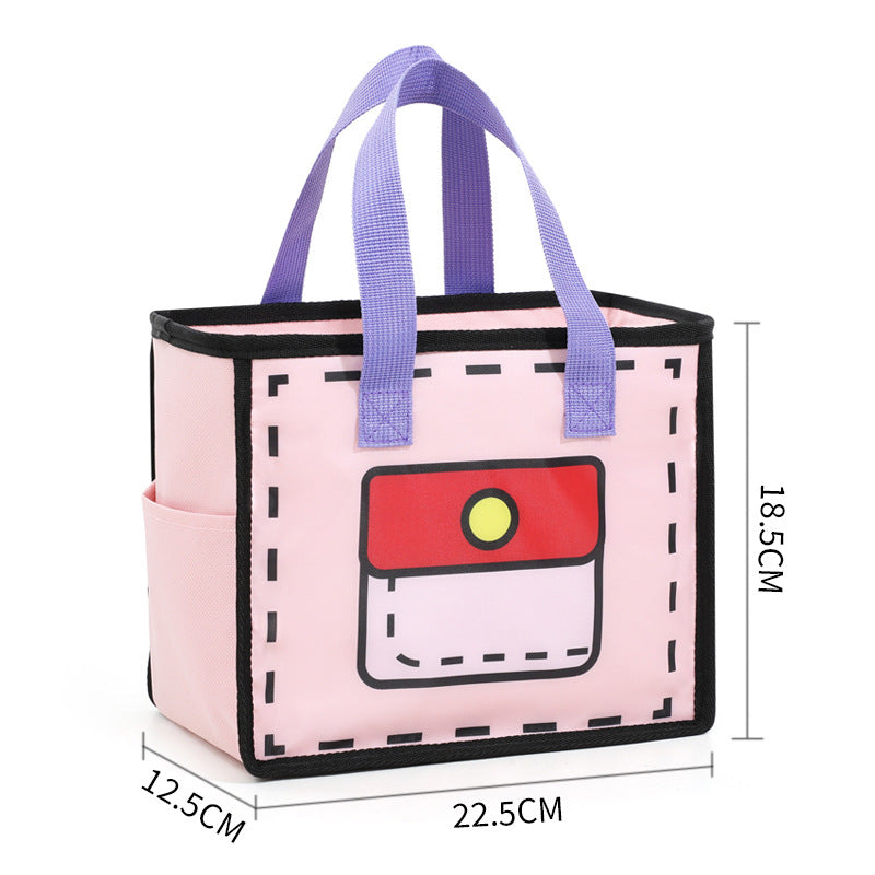 Insulated Lunch Bag Cooler with Side Pocket