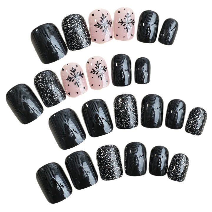 Artificial nail set with festive winter theme Kalsten