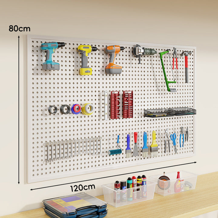 Pegboard Double-Prong Metal Hooks Compact Heavy-Duty Display Hangers