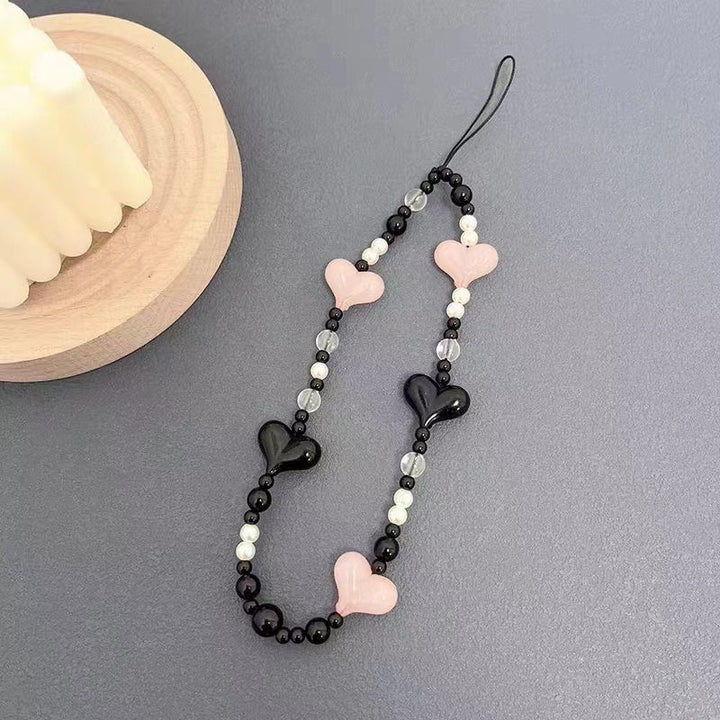 Beaded Heart Charm Eyewear Lanyard Kalsten