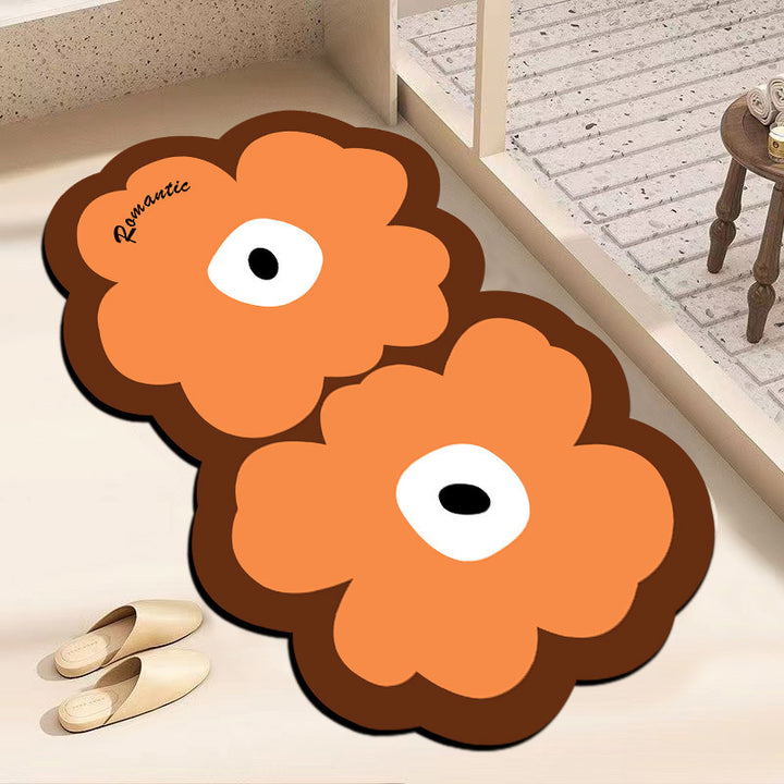 Decorative Flower-Shaped Floor Mat Kalsten