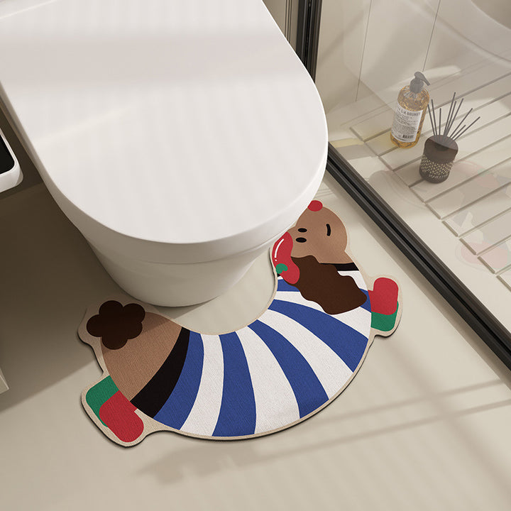 Dog Shaped Bathroom Mat
