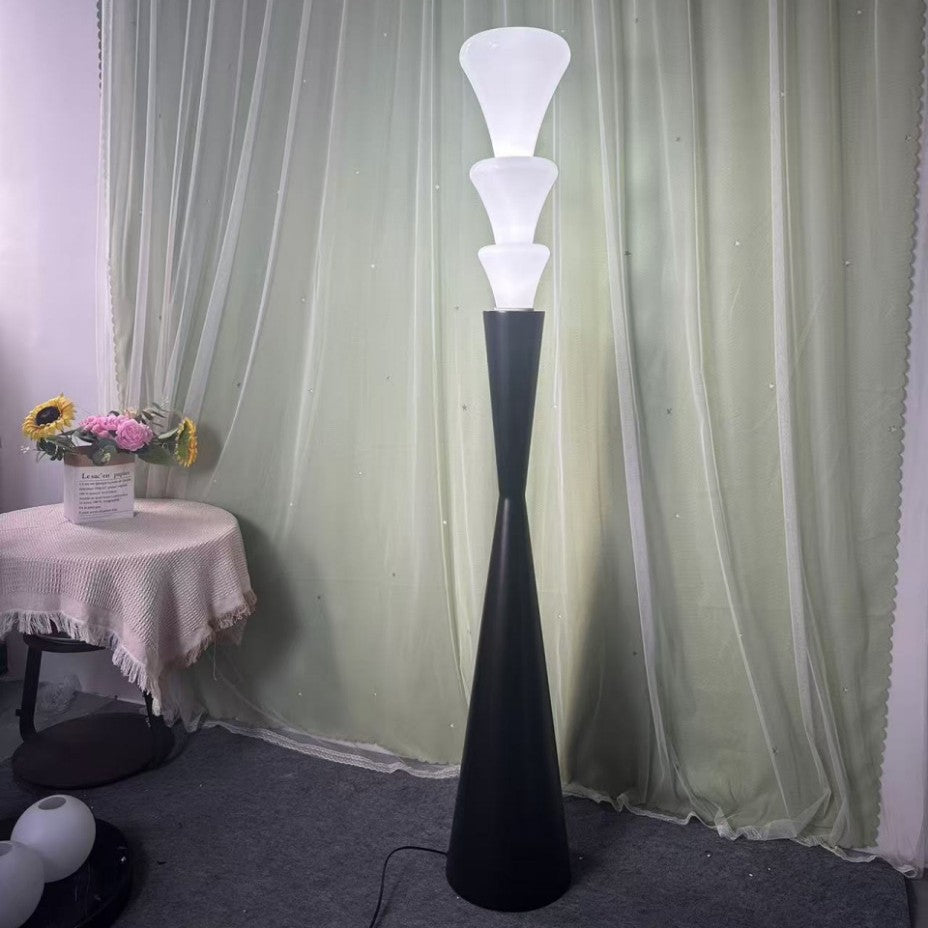 Modern Sculptural Floor Lamp with Cone Design