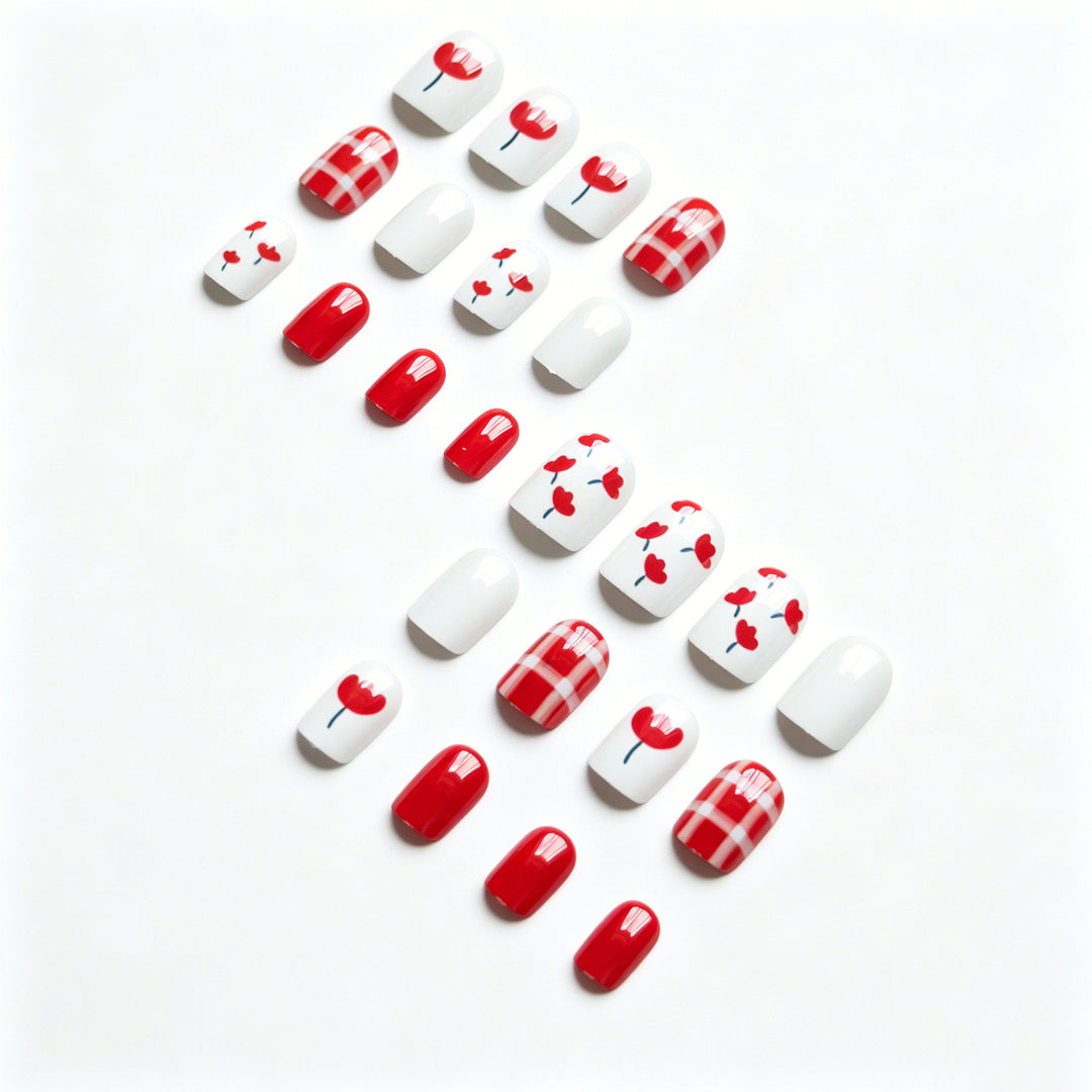 Seasonal Floral Nail Art Design