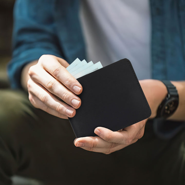 Minimalist RFID-Blocking Leather Wallet Kalsten