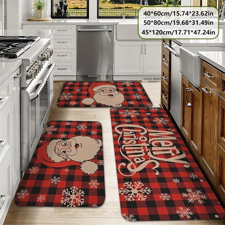 Christmas Tree Pattern Kitchen Mat
