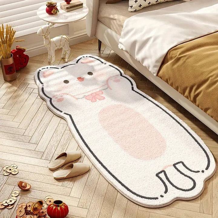 Playful Cartoon Cat Area Rug