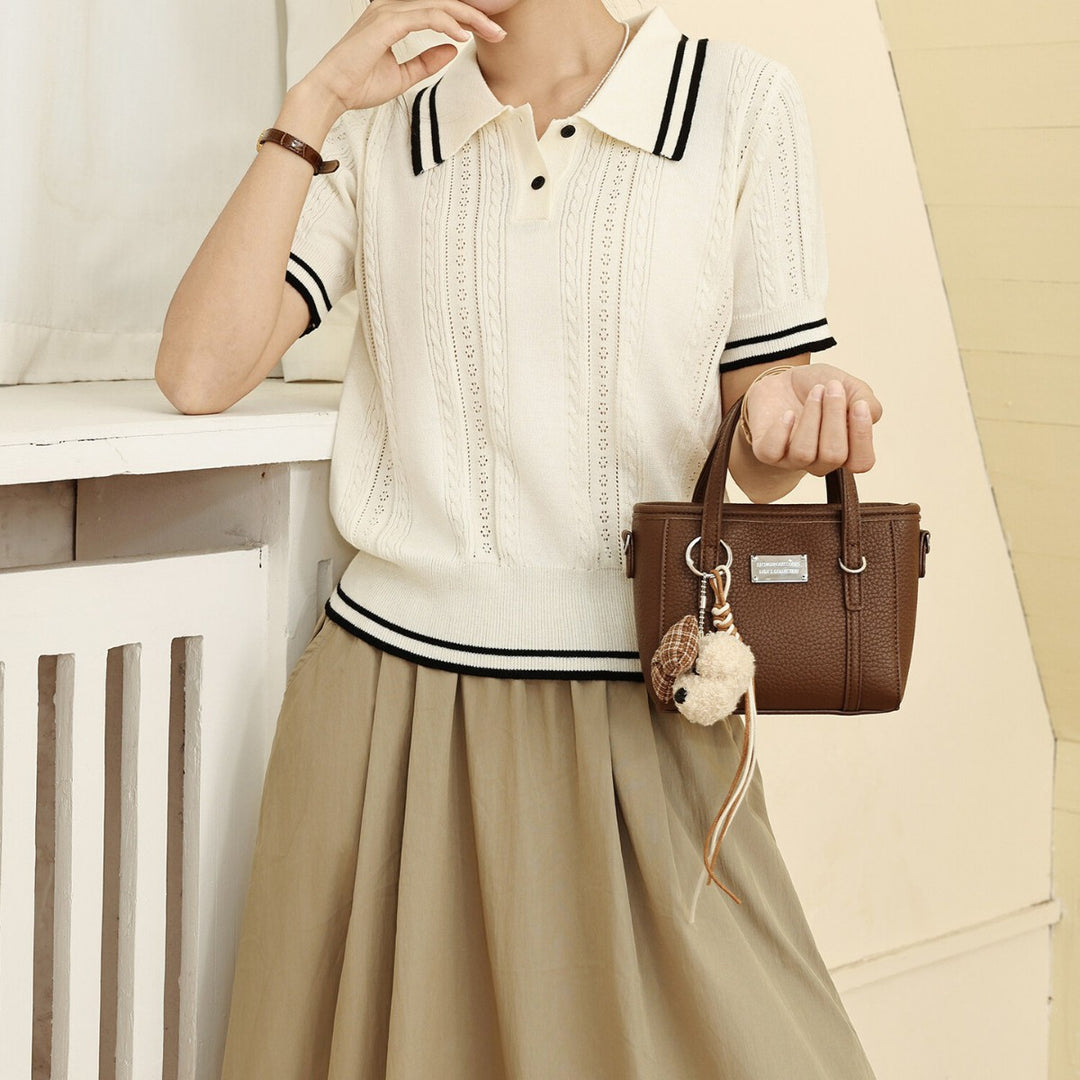 Chic Structured Mini Handbag  1791994995