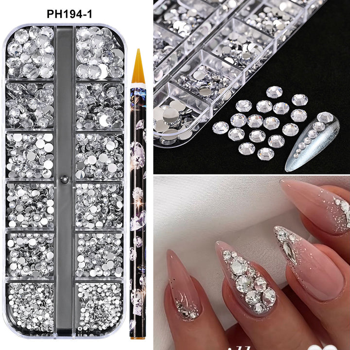 Premium Rhinestone Nail Art Decoration Kit