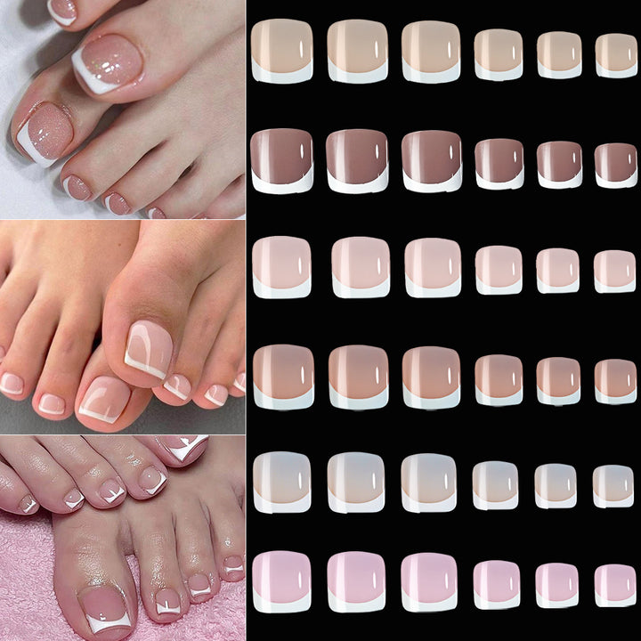 French Tip Press-On Nail Set