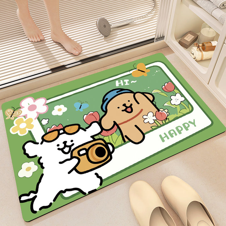 Modern Artistic Bath Mat Kalsten