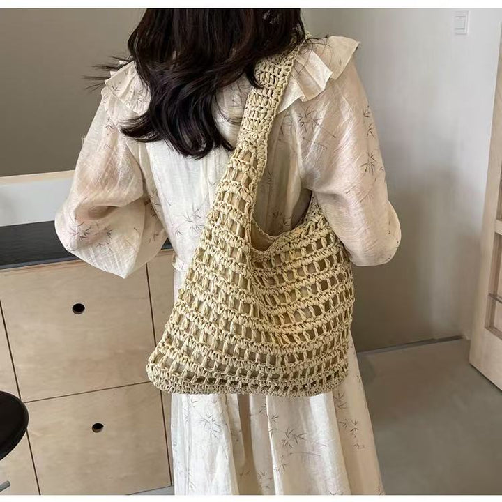 Handcrafted Large Macrame Shoulder Bag Kalsten
