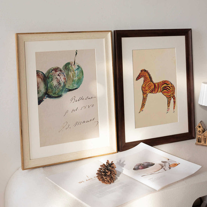 Elegant Framed Art Announcement Display