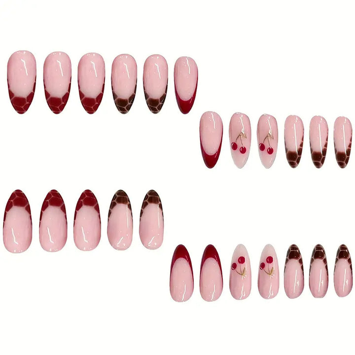 Artistic Dessert-Inspired Acrylic Nail Set Kalsten