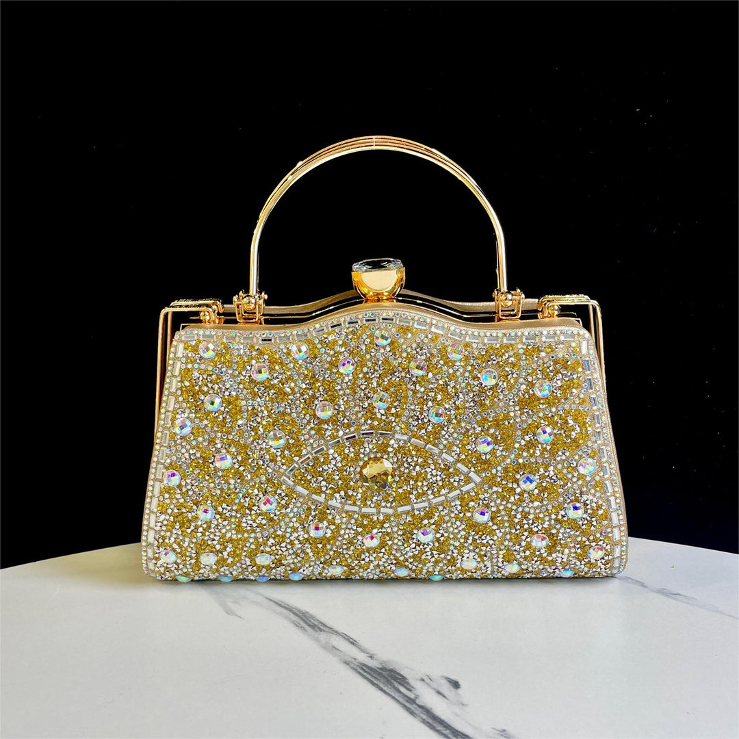 Decorative Crystal Detail Evening Handbag