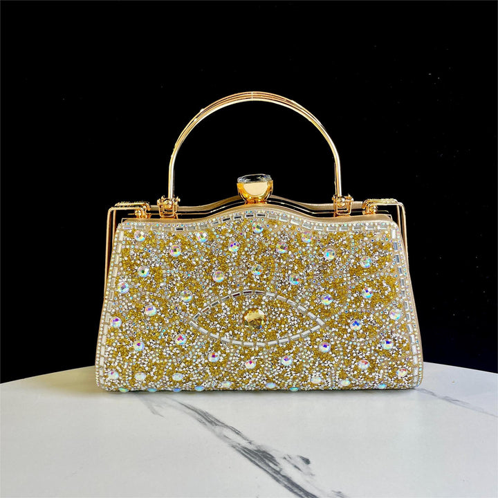 Decorative Crystal Detail Evening Handbag
