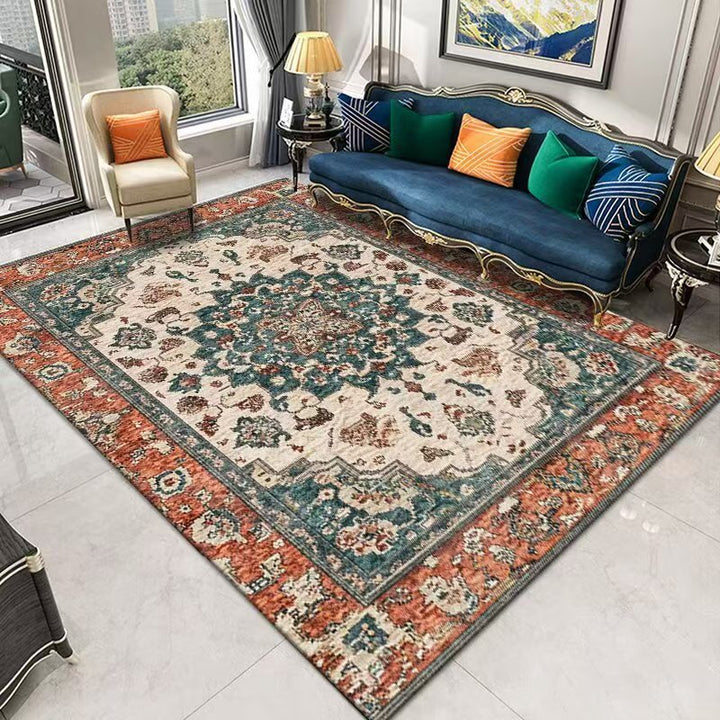 Elegant Vintage Floral Area Rug
