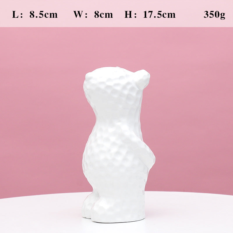 Decorative Ceramic Bear Figurine Kalsten