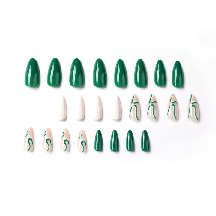 Elegant Nail Art with Creative Wave Designs Kalsten