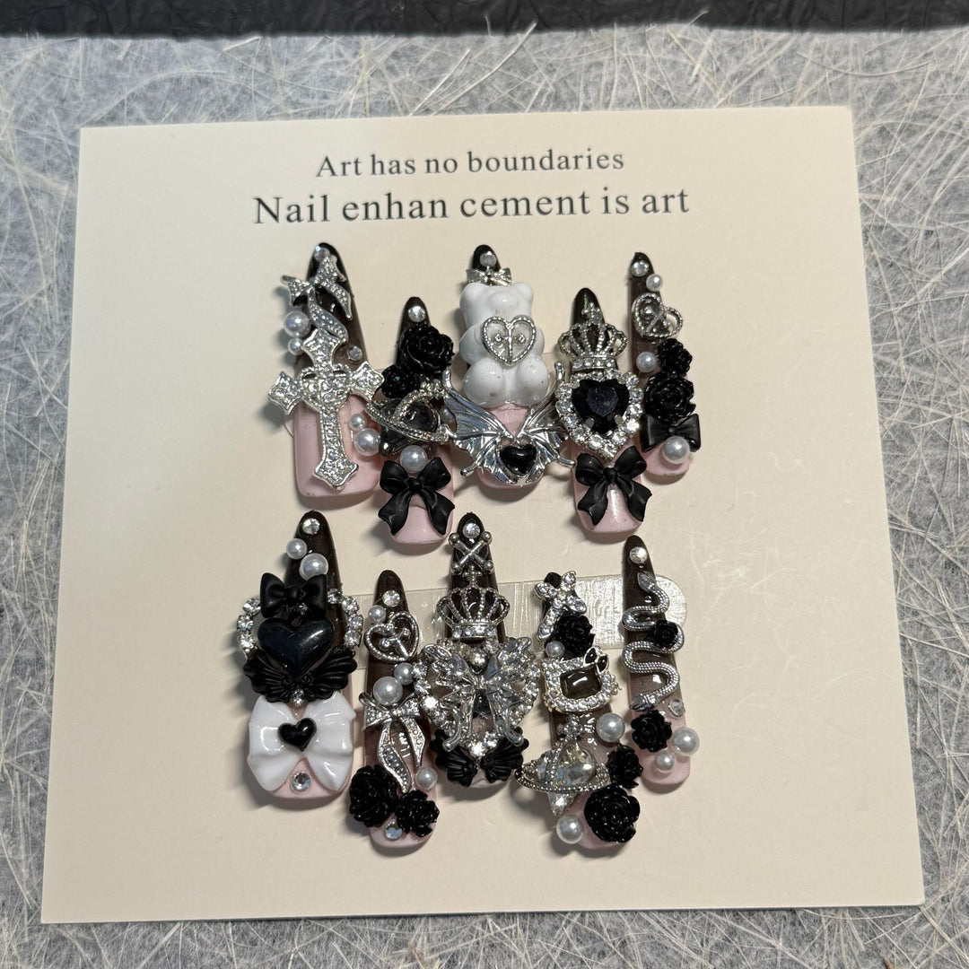 Gothic Themed Nail Art Set