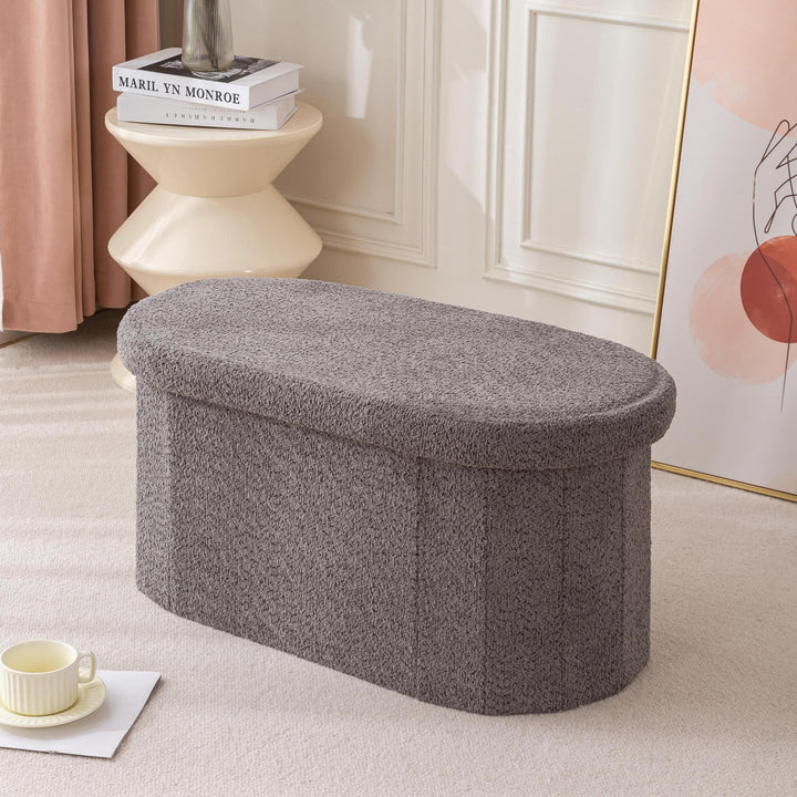 Plush Storage Ottoman Kalsten