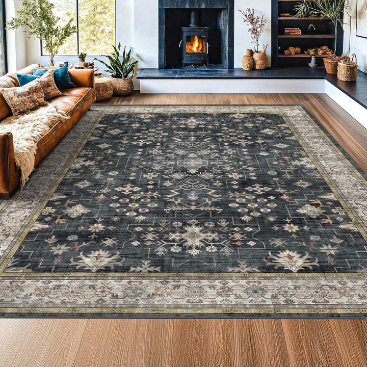 Vintage-Inspired Rustic Area Rug
