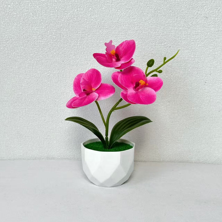Artificial Orchid Arrangement for Indoor Decorative Home Display
