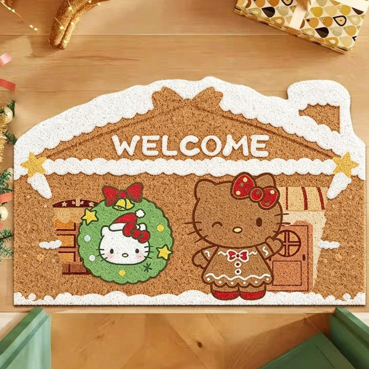 Whimsical Holiday Themed Doormat Kalsten