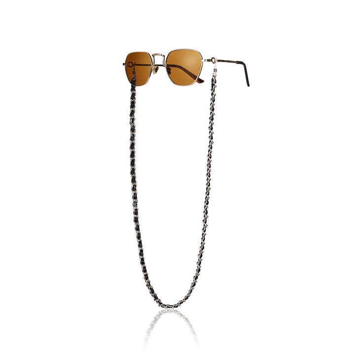 Fashionable Cat-Eye Sunglasses with Chain Strap Kalsten