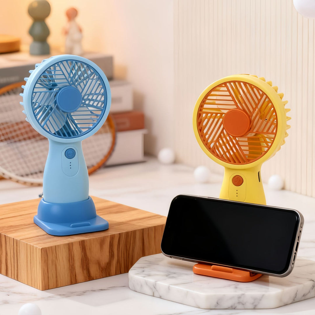 Women's portable USB hand fan with swivel head and variable speed control Kalsten