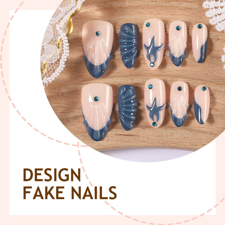 Artificial nail set with elegant 3D designs Kalsten