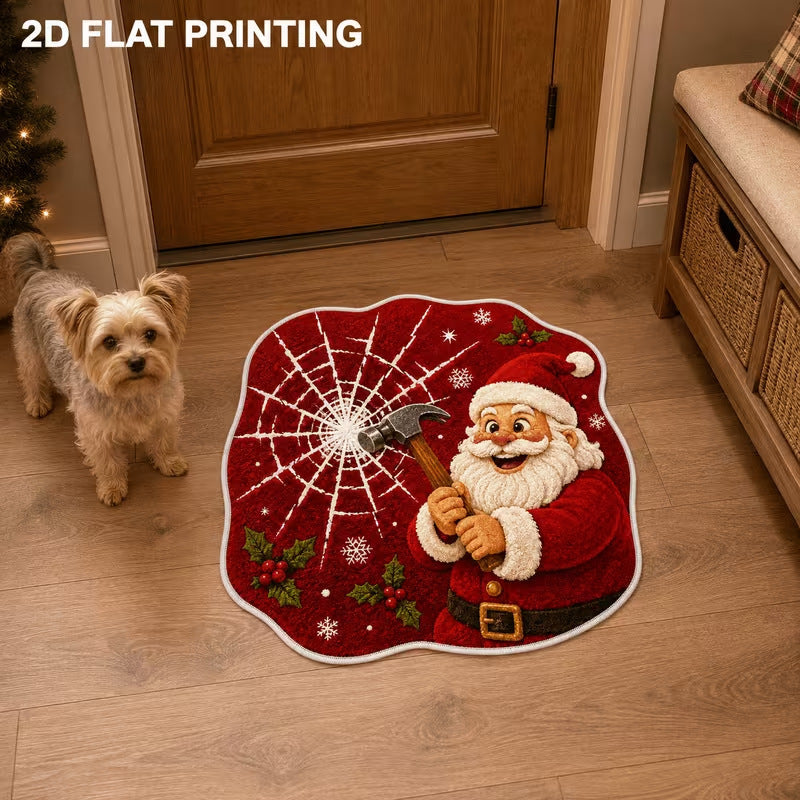 Santa Claus Shaped Home Entrance Mat