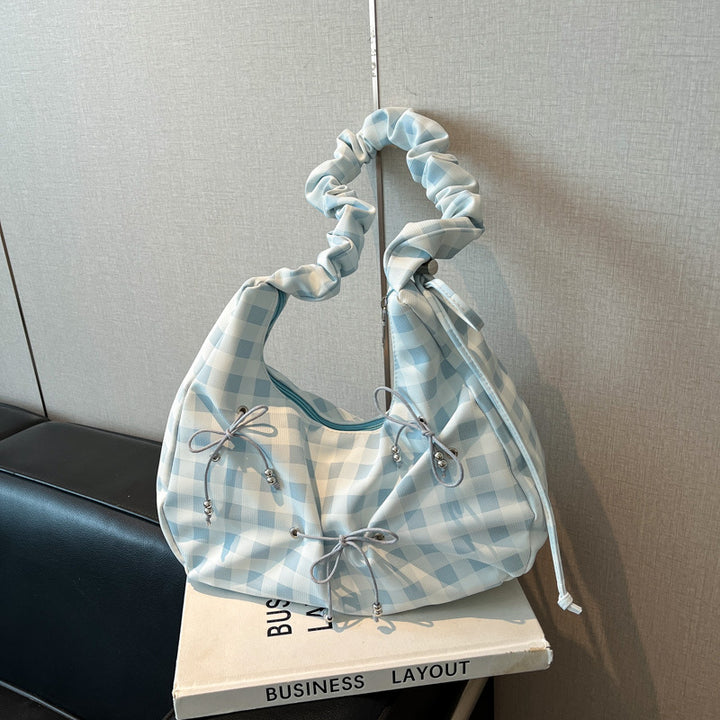 Modern Scrunch Handle Shoulder Bag