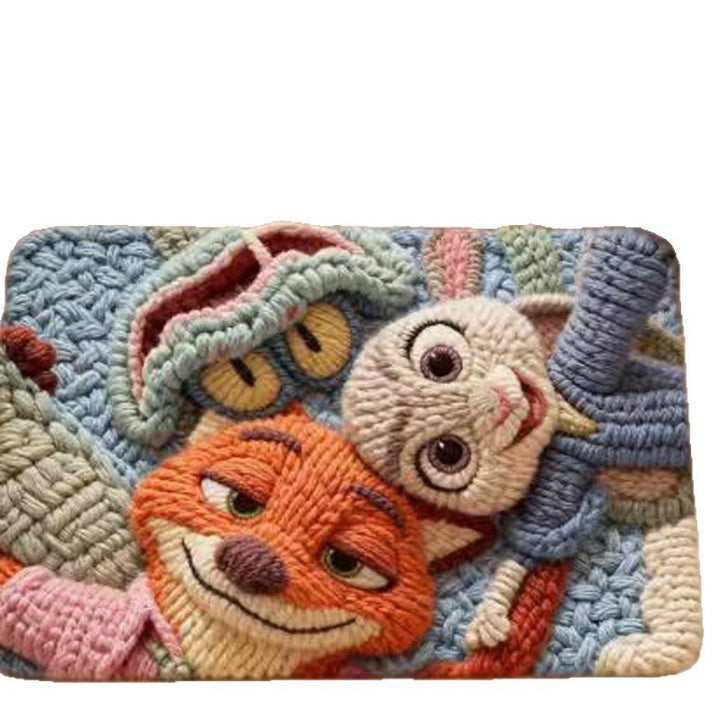 Playful Animal-Themed Decorative Bath Mat Kalsten