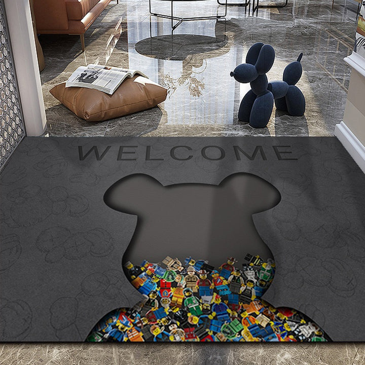 Cute Dog-Themed Entrance Mat