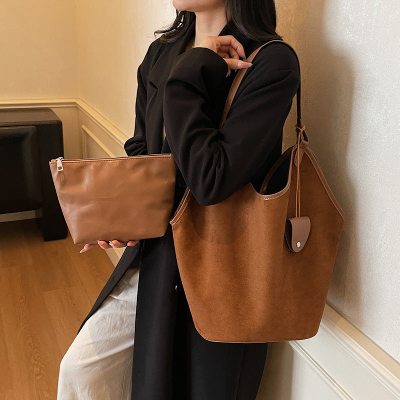 Soft Suede Slouchy Tote